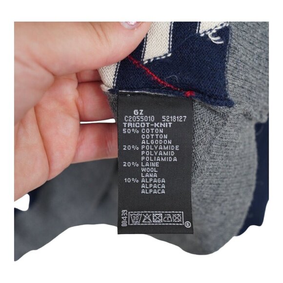 NWT‎ Little Marc Jacobs Kid's Wool Alpaca Argyle Sweater Size 12+ - Picture 3 of 8